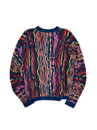 Sweter wełniany Coogi Pattern Knit